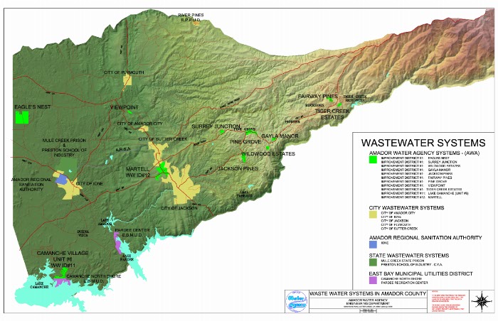 AWA Wastewater System Map